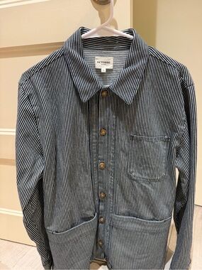 OCTOBRE Striped Chore Coat